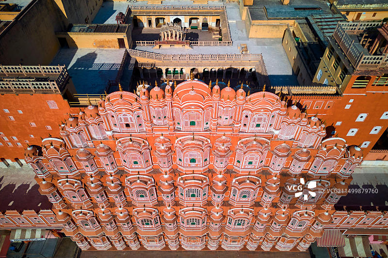 印度拉贾斯坦邦斋浦尔粉红之城风之宫殿图片素材