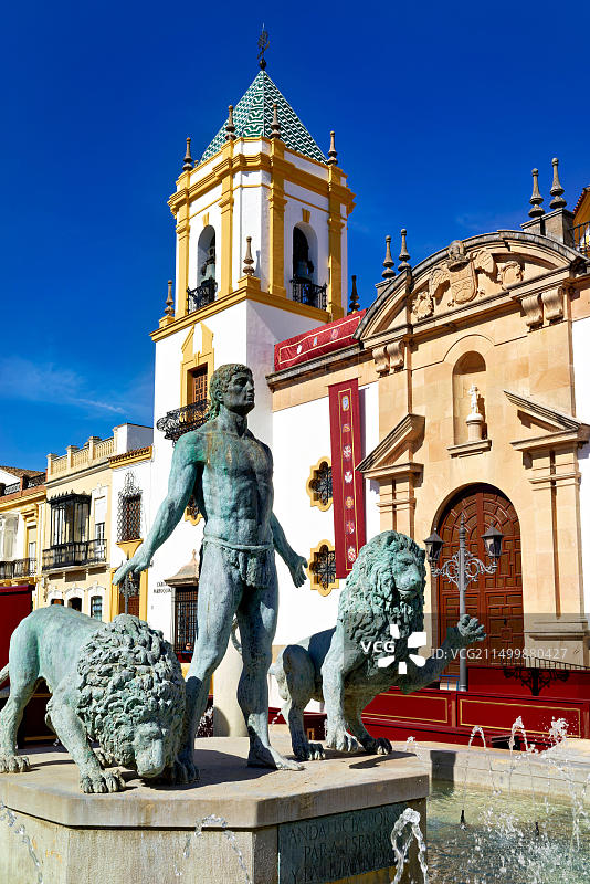 西班牙安达卢西亚龙达索科罗广场图片素材