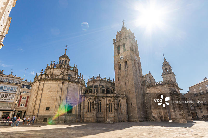 西班牙卢戈圣玛丽亚大教堂图片素材