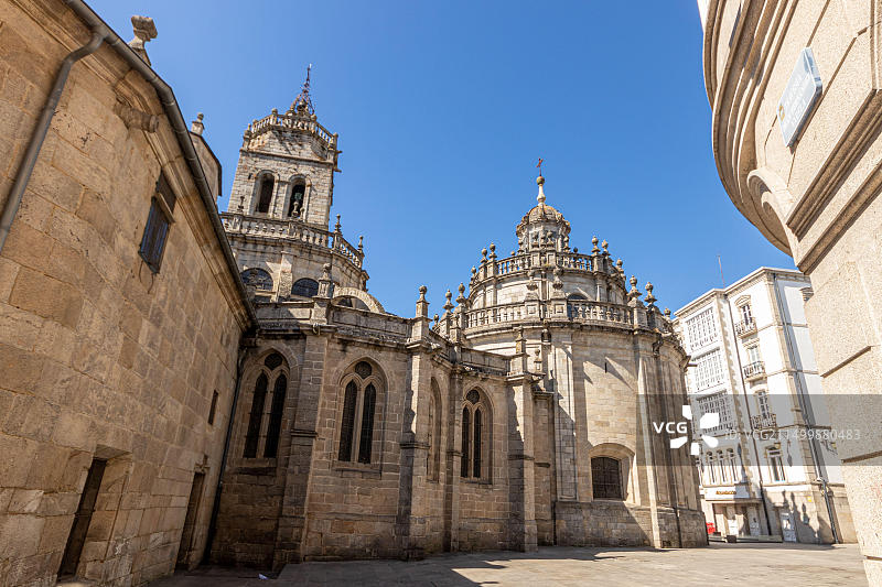 西班牙卢戈圣玛丽亚大教堂图片素材