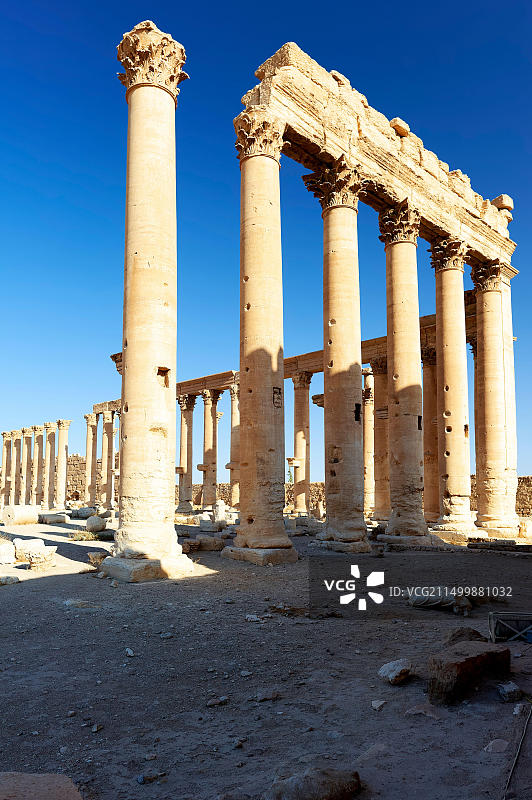 叙利亚古城巴尔米拉贝尔神庙图片素材