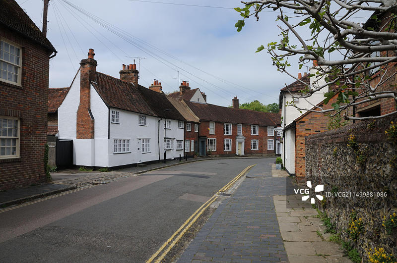 圣奥尔本斯Fishpool街风光，赫特福德郡图片素材
