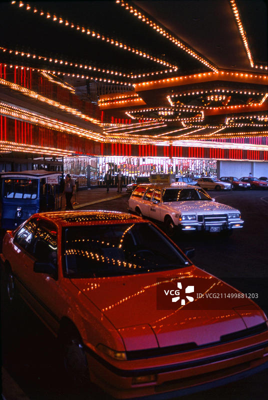 内华达州拉斯维加斯赌场入口图片素材