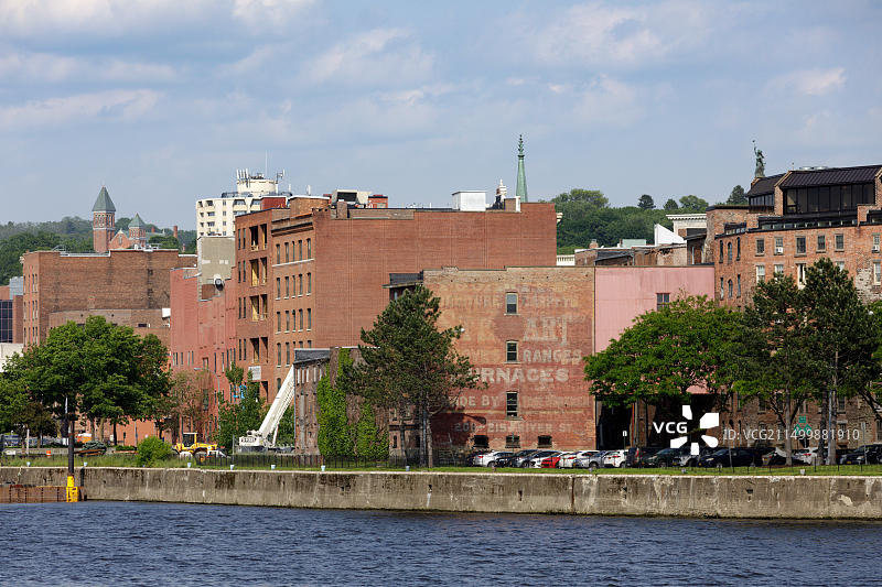 纽约州哈得孙河上的特洛伊图片素材