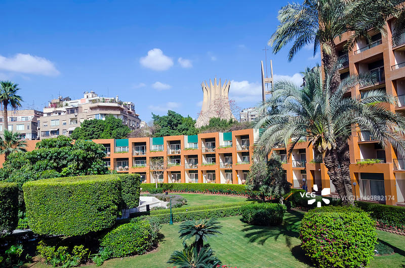 开罗万豪酒店及奥马尔·海亚姆赌场花园景观房图片素材