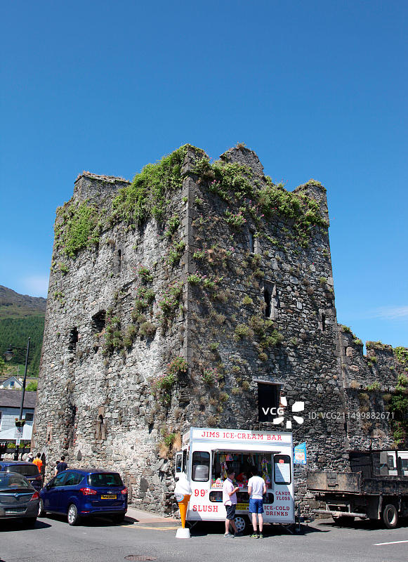 爱尔兰劳斯郡卡林福德的吉姆冰淇淋店图片素材