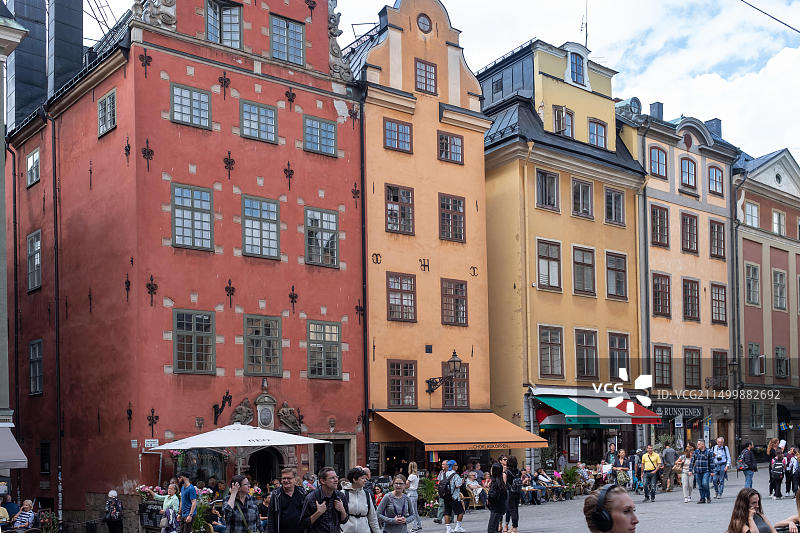 斯德哥尔摩老城广场，瑞典图片素材