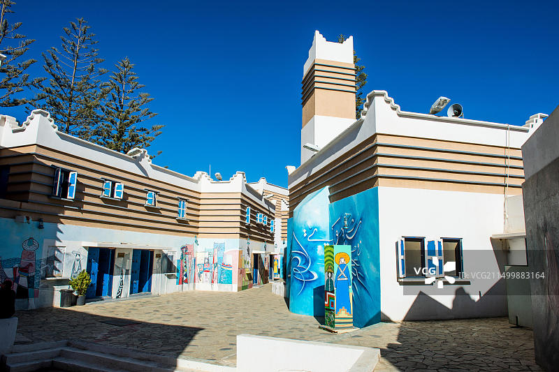 穆夫塔哈村艺术画廊，沙特阿拉伯阿卜哈图片素材
