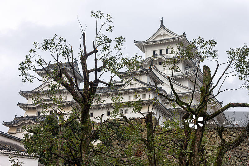 日本姬路：白鹭城主楼图片素材