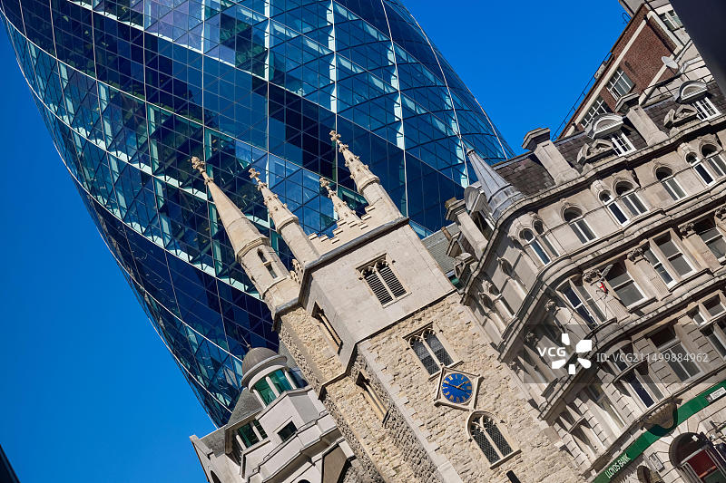 伦敦瑞士再保险大厦图片素材