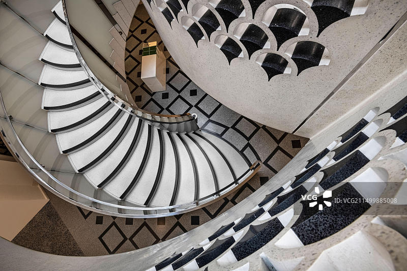 英国伦敦泰特不列颠美术馆现代楼梯图片素材