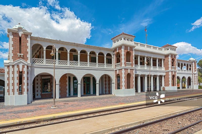 加州巴斯托的沙漠之屋酒店，现为游客中心、博物馆和火车站图片素材