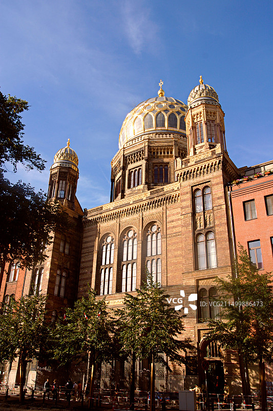 柏林犹太教堂奥拉宁堡大街图片素材