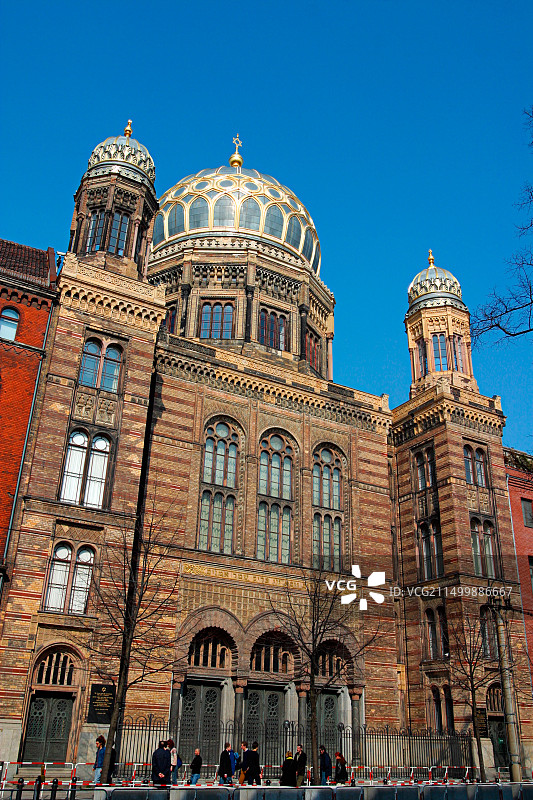 柏林犹太教堂奥拉宁堡大街图片素材