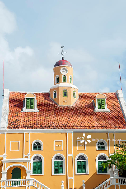 阿姆斯特丹堡威廉斯塔德库拉索的前新教教堂的教堂博物馆图片素材