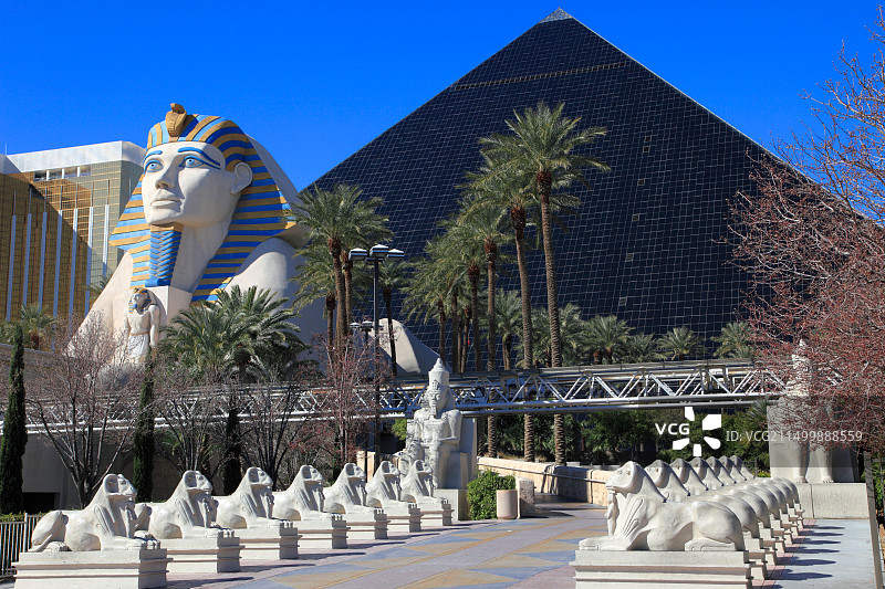 美国内华达州拉斯维加斯：卢克索酒店赌场度假村图片素材