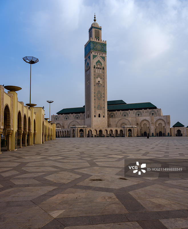 卡萨布兰卡哈桑二世清真寺图片素材