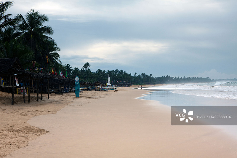 斯里兰卡希卡杜瓦海滩风光图片素材
