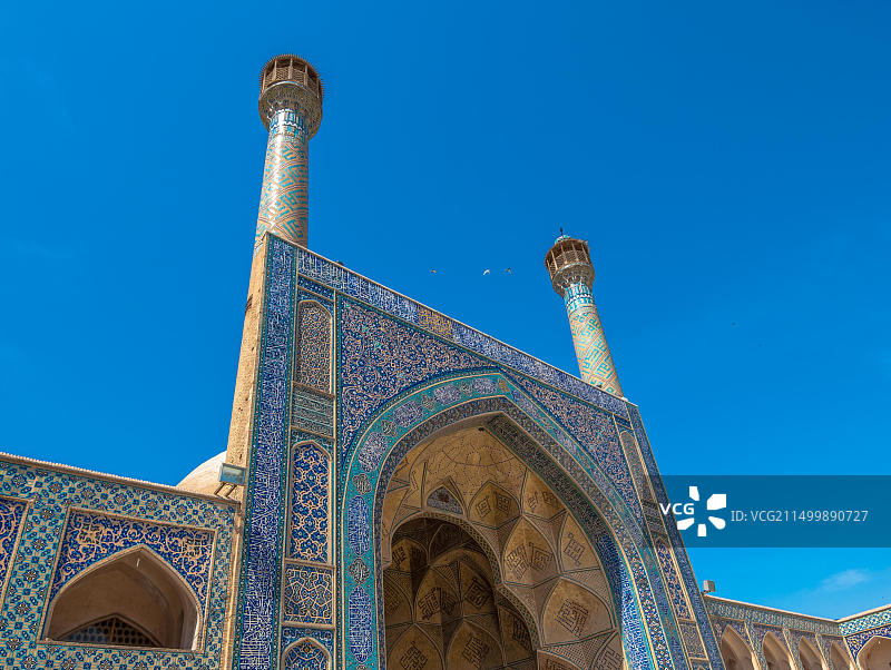 伊朗伊斯法罕的贾梅或星期五清真寺图片素材