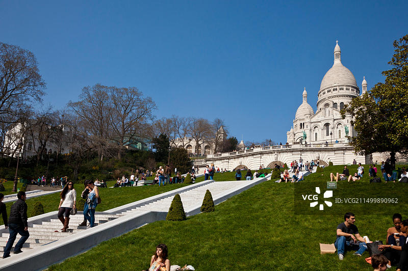 巴黎圣心圣殿图片素材