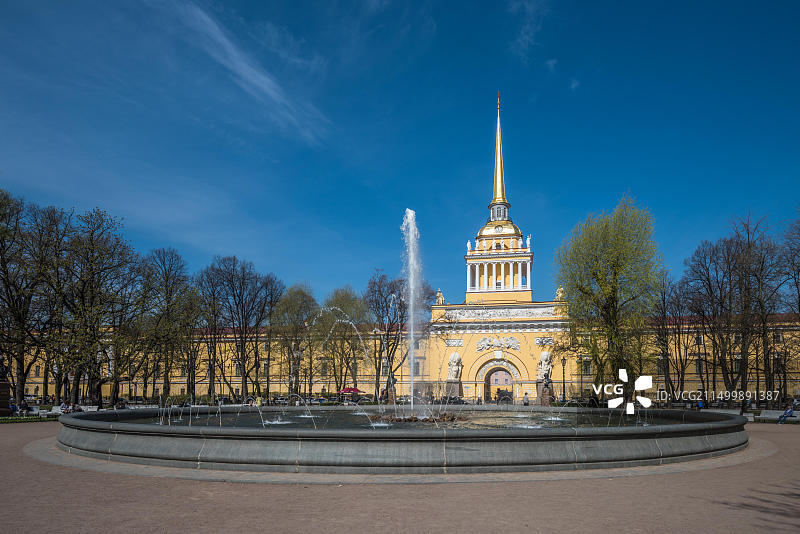 俄罗斯圣彼得堡海军部大楼图片素材
