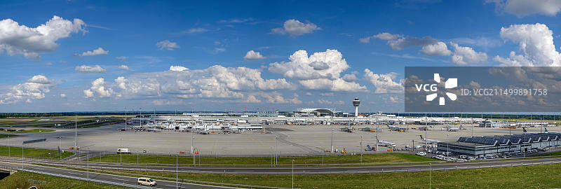 慕尼黑II机场，弗朗茨-约瑟夫-施特劳斯，埃尔丁，巴伐利亚，德国，欧洲图片素材