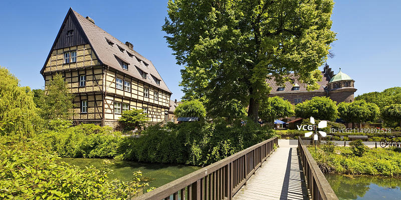 维特林根休闲中心，位于德国北莱茵-威斯特法伦州鲁尔区格拉德贝克图片素材