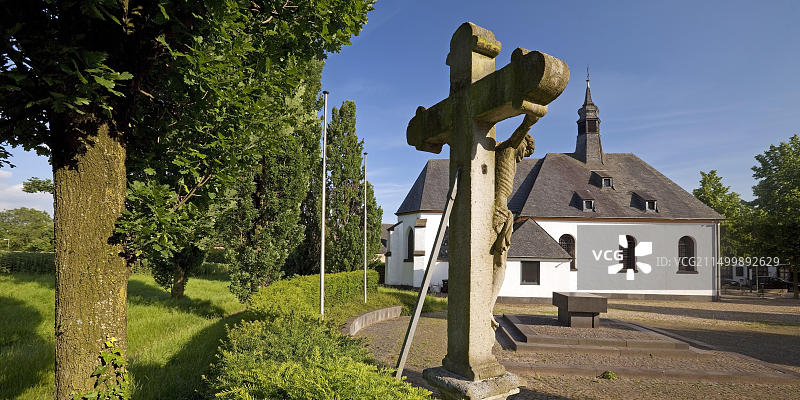 恩典玛丽教堂，位于德国北莱茵-威斯特法伦州米尔布什下莱茵区图片素材