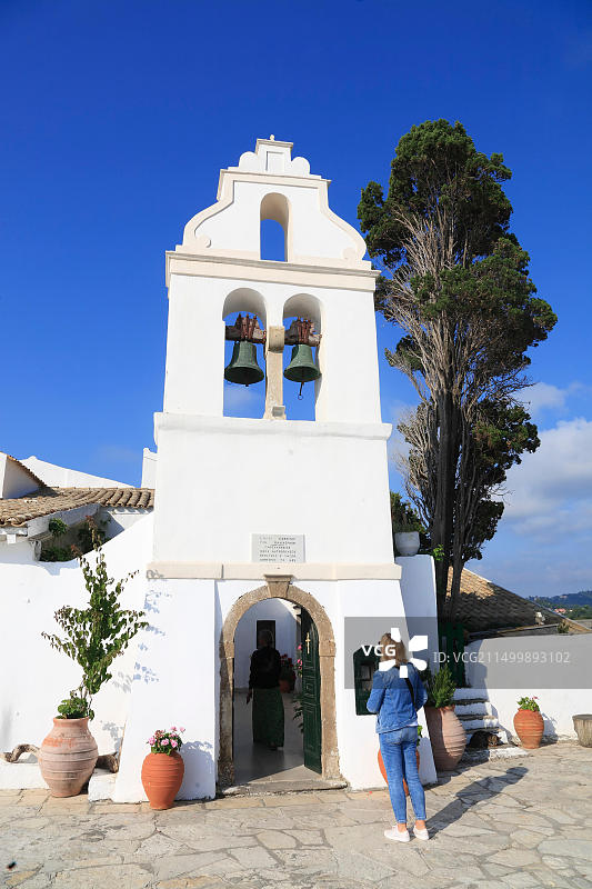 希腊科孚岛弗拉赫纳修道院图片素材