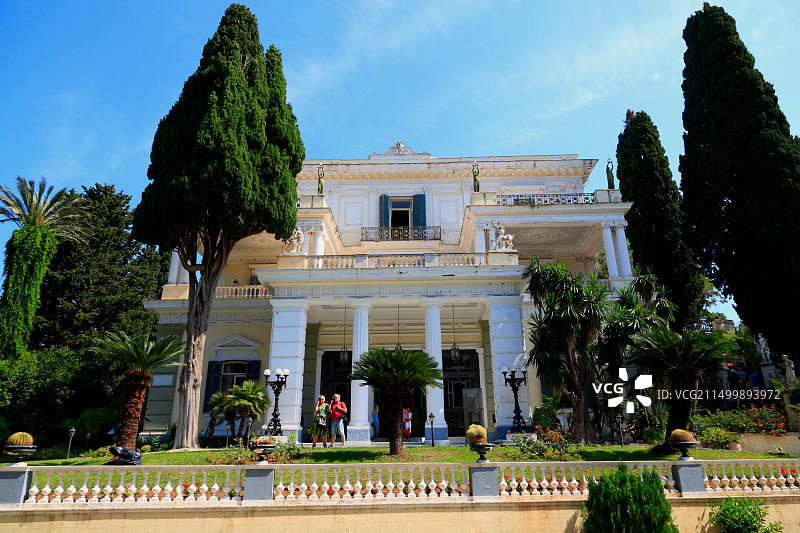 希腊科孚岛贝尼采斯阿喀琉斯宫图片素材