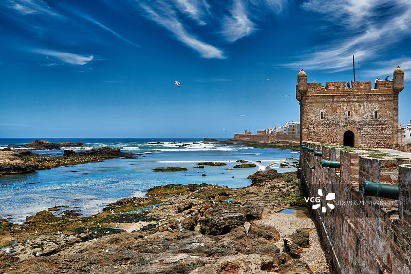 索维拉城堡，联合国教科文组织世界遗产，摩洛哥，非洲图片素材