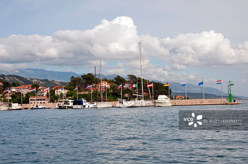 拉布岛新港图片素材