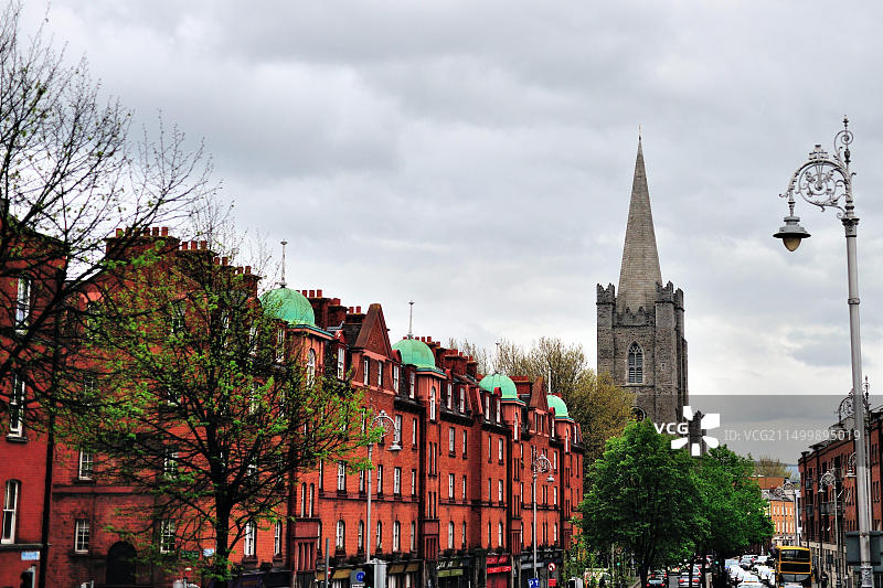都柏林圣帕特里克大教堂的米诺特塔楼图片素材