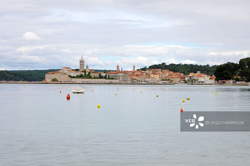 克罗地亚拉布岛老城景观图片素材