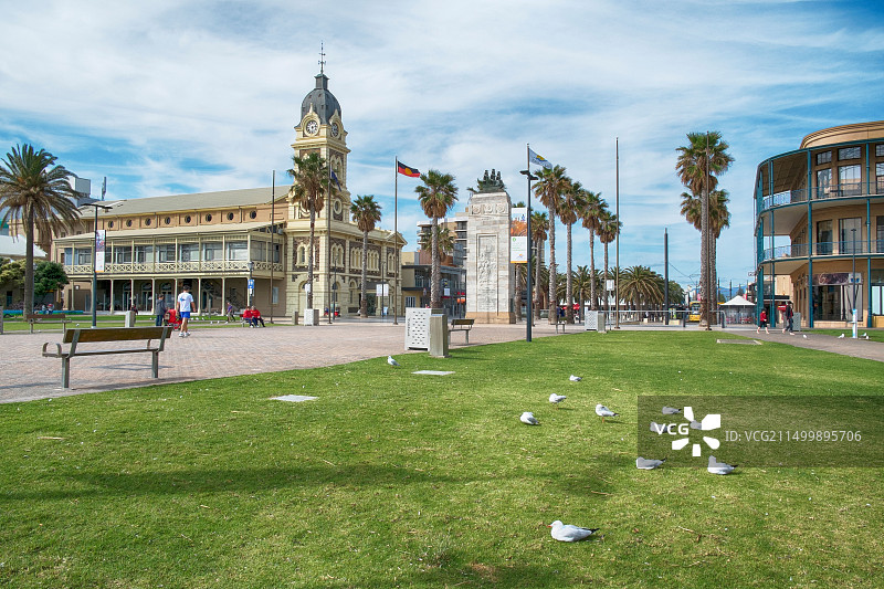 格雷尔格，南澳大利亚最受欢迎的海滨娱乐区图片素材