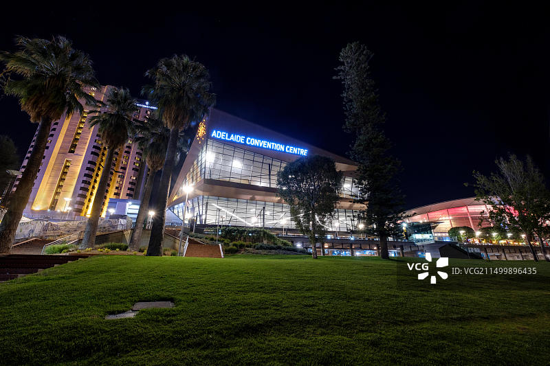 阿德莱德城市夜景图片素材