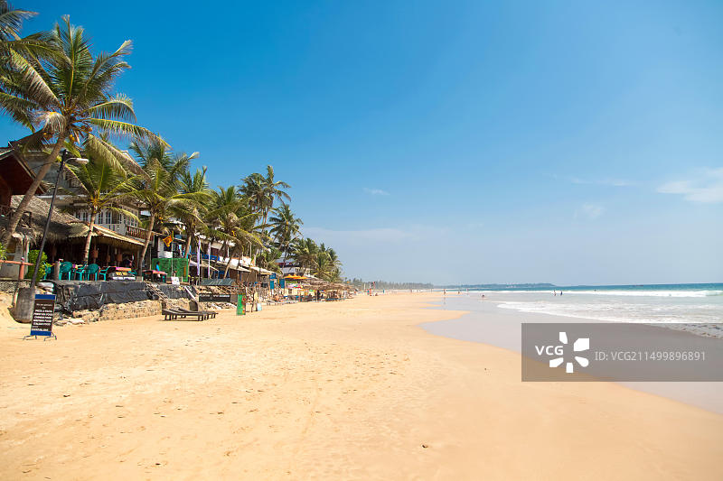 斯里兰卡希卡杜瓦海滩风光图片素材