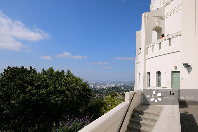 从格里菲斯公园天文台看洛杉矶，加利福尼亚州，美国图片素材