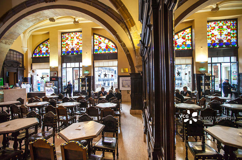 葡萄牙科英布拉圣克鲁斯咖啡馆图片素材