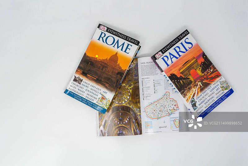 旅游指南剪纸图片素材