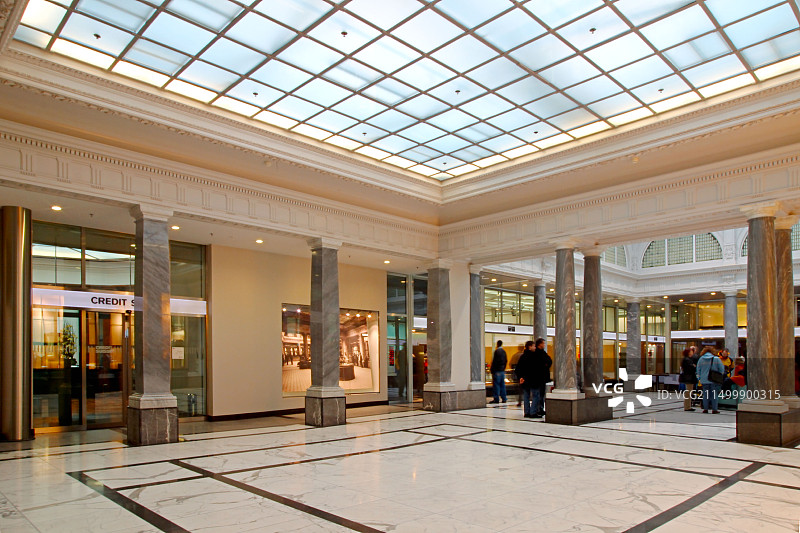 瑞士苏黎世瑞士信贷中庭图片素材