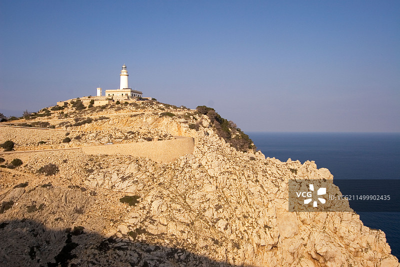 马略卡岛福门托角灯塔观景点图片素材
