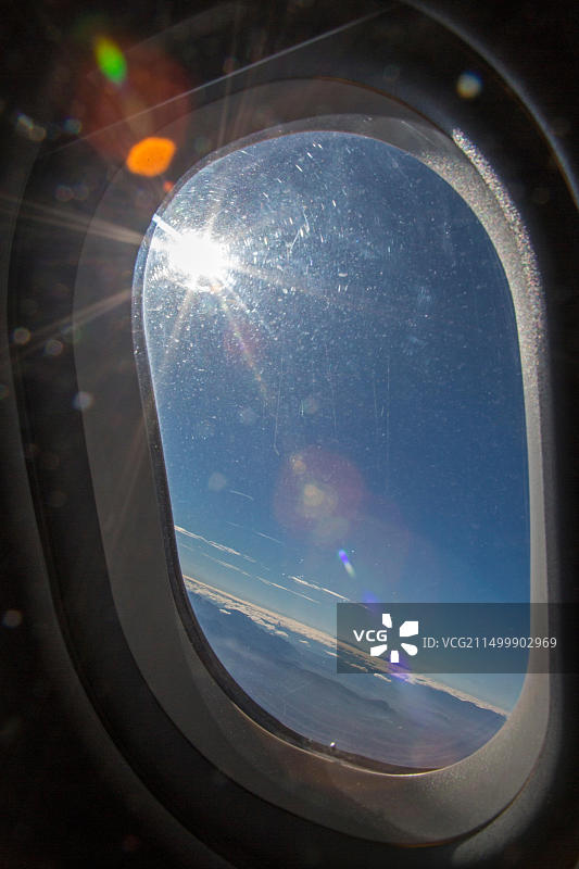 墨西哥瓦哈卡：从Interjet客机窗口俯瞰图片素材