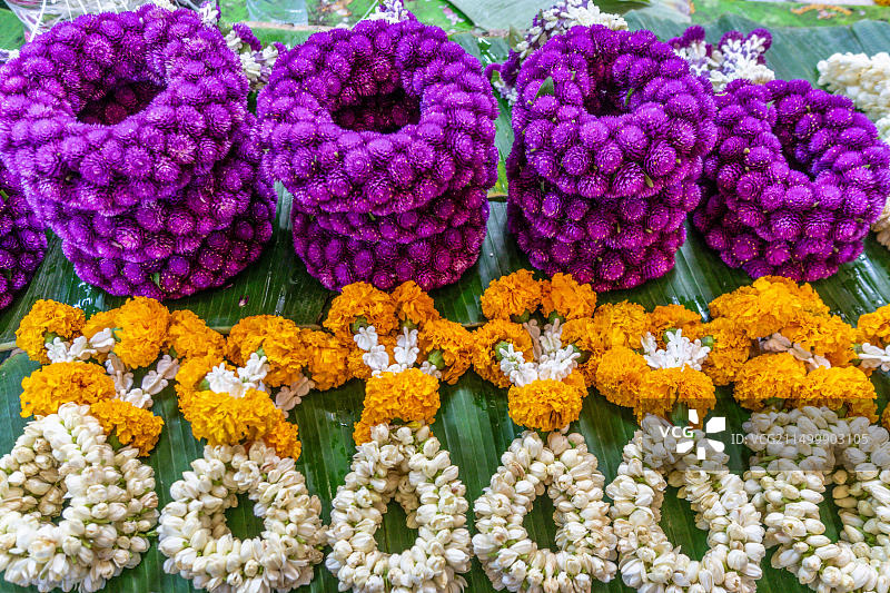 泰国曼谷帕空花卉市场图片素材