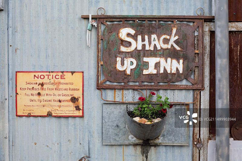 密西西比州克拉克斯dale：Hopson种植园的棚屋旅馆，客人住在旧佃农棚屋里。图片素材