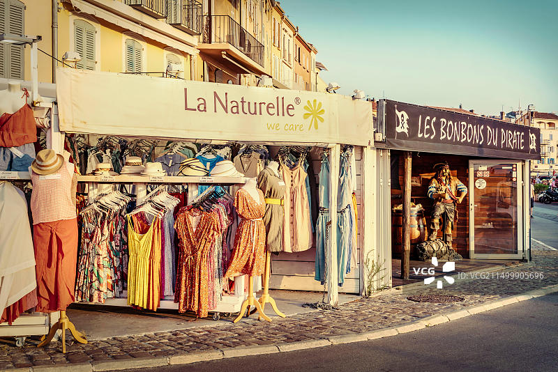 自然精品店，圣特罗佩港口，法国图片素材
