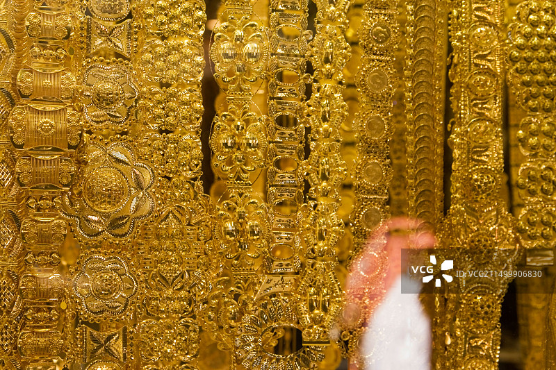 迪拜德伊勒黄金市场图片素材