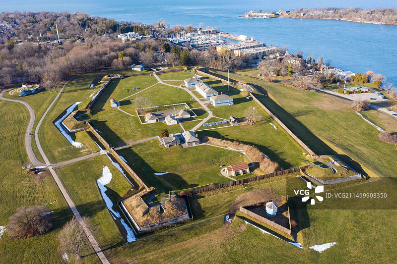 加拿大安大略省尼亚加拉湖滨镇乔治堡国家历史遗址图片素材