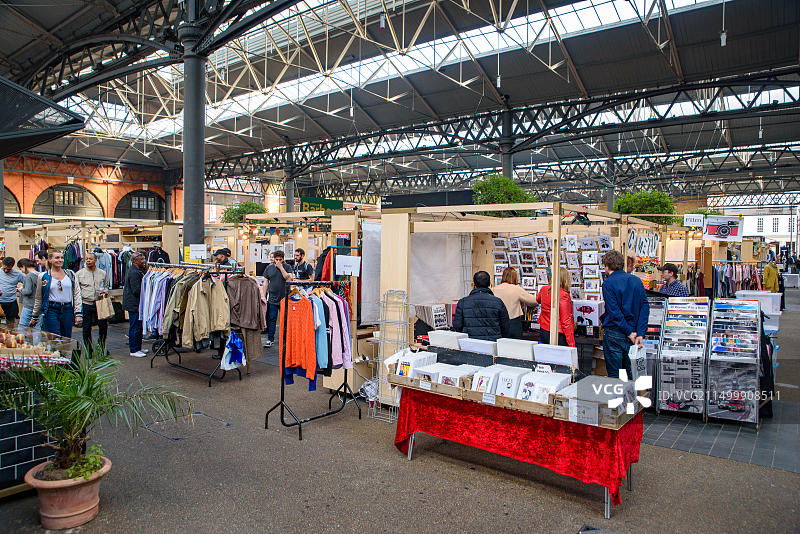 英国伦敦的老斯皮塔菲尔德市场图片素材