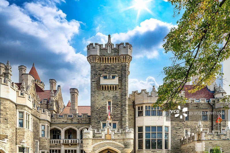 卡萨罗马城堡的外部建筑图片素材